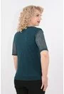 Bluza verde din dantela