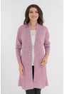 Cardigan lila tricotat model spic