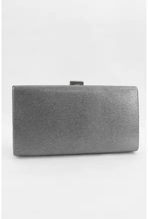 Clutch antracit cu glitter