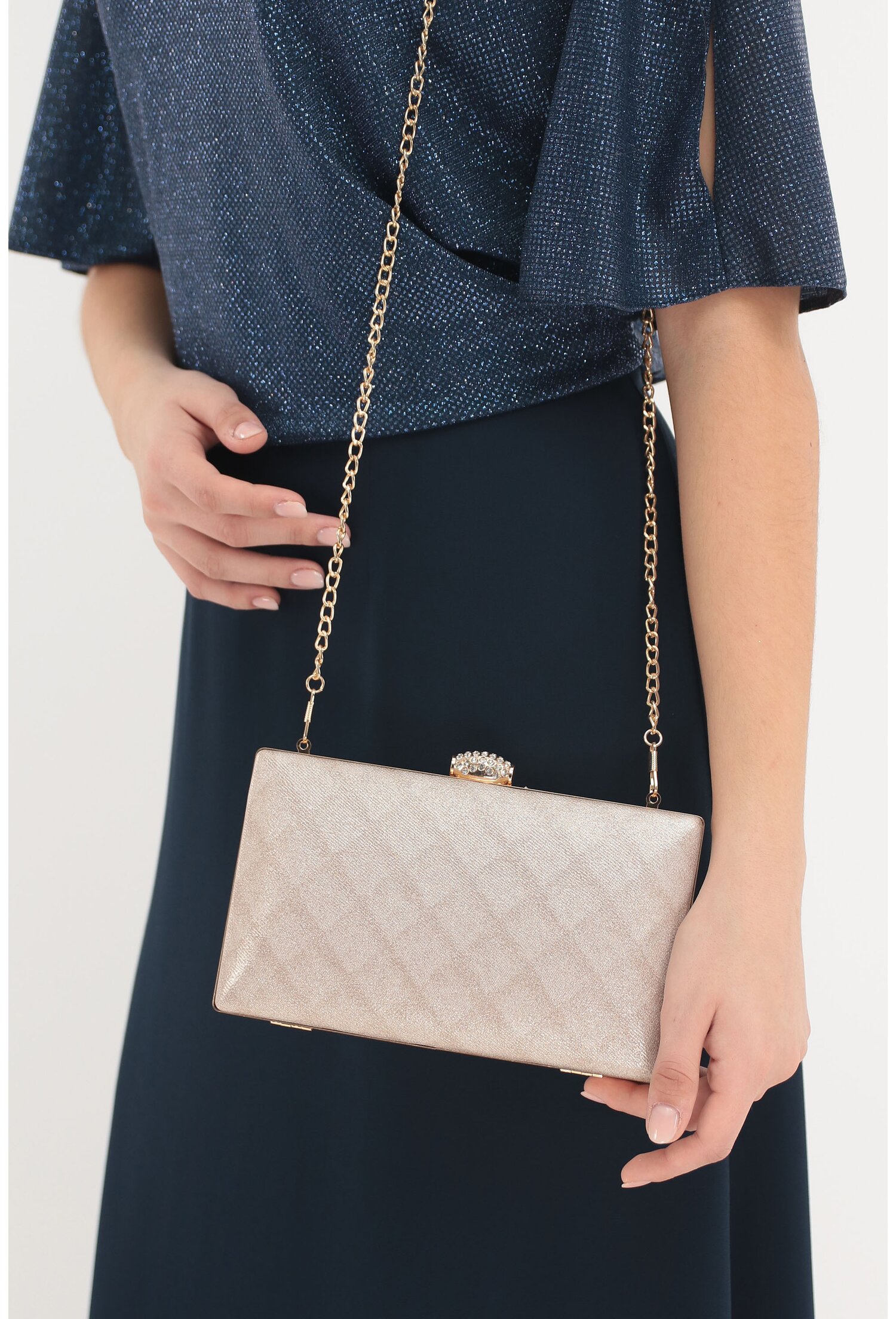 Poze Clutch bej cu model discret
