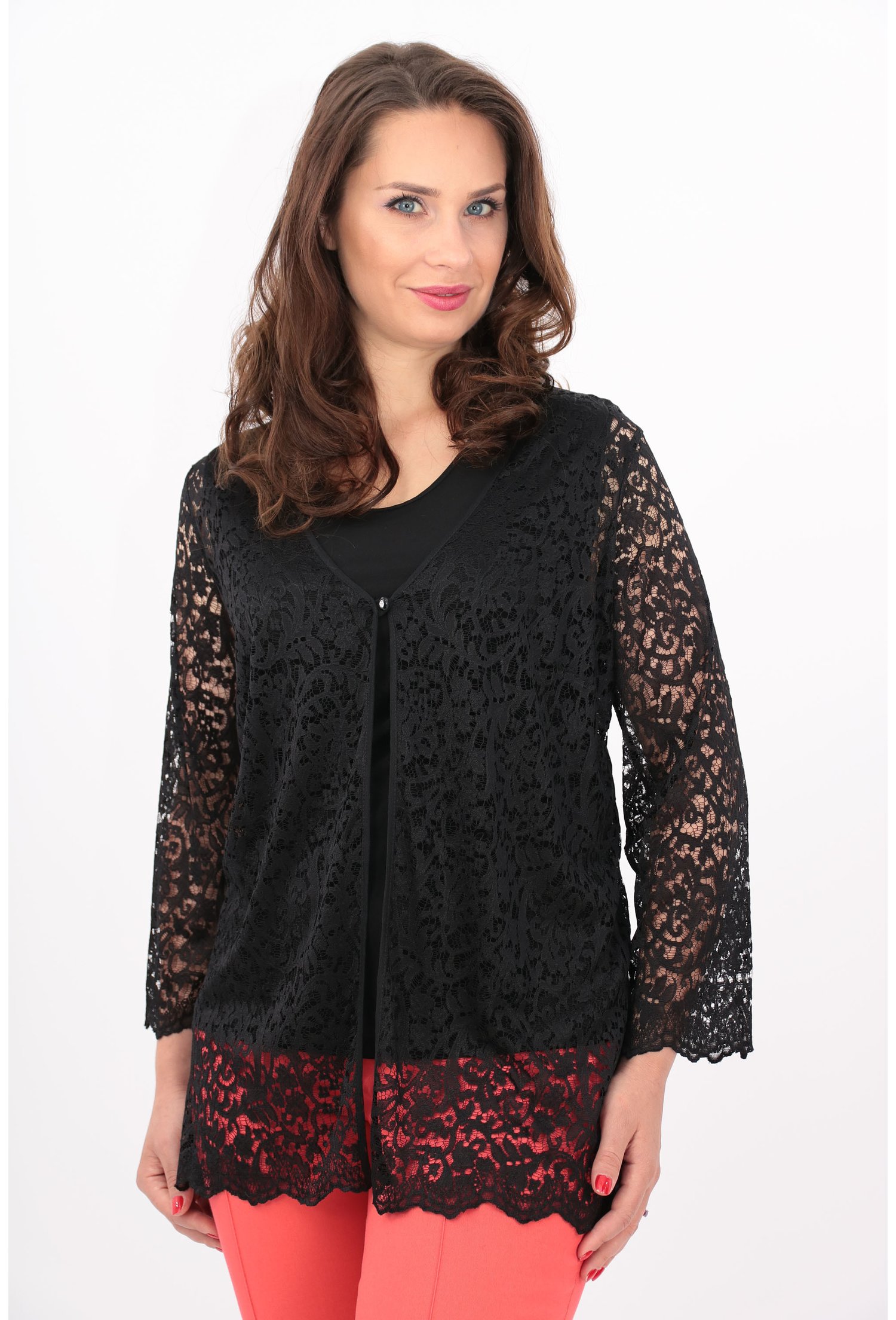 Compleu negru blazer si top