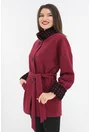 Jacheta oversized visinie cu aplicatii din dantela