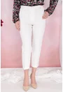 Pantaloni conici albi 7/8
