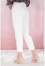 Pantaloni conici albi 7/8