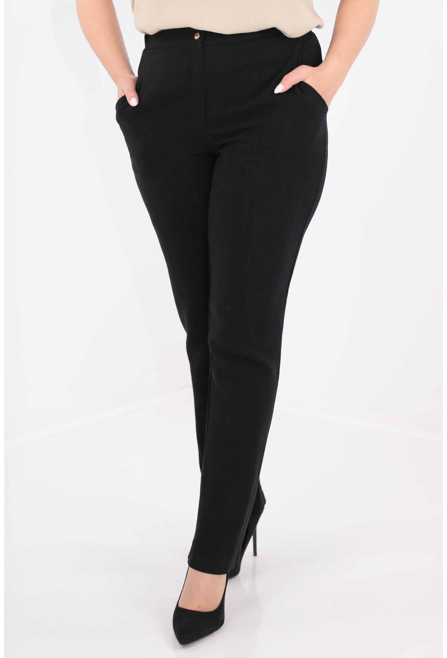 Pantaloni lejeri negri