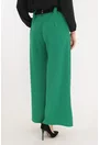 Pantaloni lejeri verzi cu o curea elastica in talie