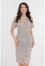Rochie de ocazie aurie cu glitter