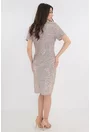 Rochie de ocazie aurie cu glitter