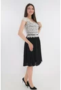 Rochie din voal cu dantela ivory
