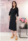 Rochie eleganta din lurex bleumarin cu glitter albastru
