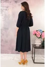 Rochie eleganta din lurex bleumarin cu glitter albastru