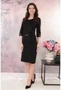 Rochie eleganta neagra cu insertii din dantela