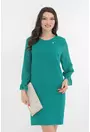 Rochie eleganta verde cu maneci din voal