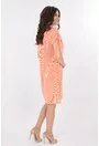 Rochie lejera orange cu dungi albe