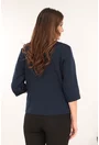 Sacou bleumarin din stofa elastica
