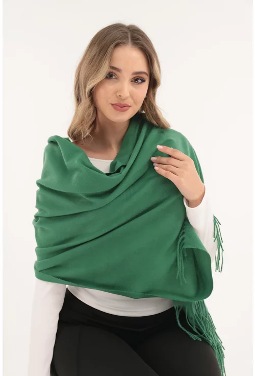 Sal pufos uni din casmir verde