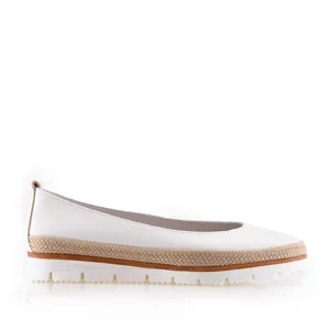 Balerini damă din piele naturală – 139 Alb Box