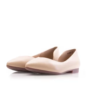 Balerini damă din piele naturală - 2006 Taupe Box