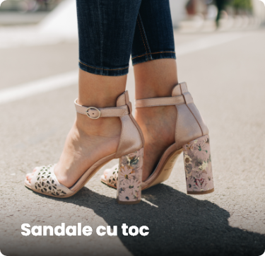 Sandale tu toc