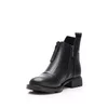 Botine damă casual din piele naturală, Pass Colection  - 4503 Negru Box