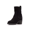 Botine damă din piele naturală, Leofex - 011 Negru Velur