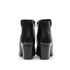 Botine dama din piele naturala, Leofex - 061 Negru Box