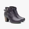 Botine dama din piele naturala Leofex- 460 Mov box
