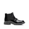 Botine damă din piele naturală, Pass Colection -  4500 Negru Lac