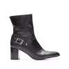 Botine dama elegante din piele naturala - 607 Negru Box