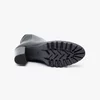 Botine damă elegante din piele naturală, Leofex - 428 Negru Box