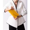Geantă plic damă din piele naturală  - 4014 Galben Lac