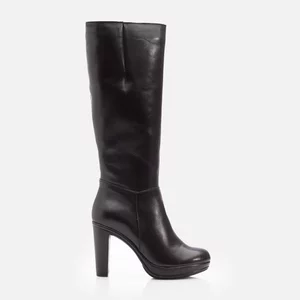 Cizme dama elegante din piele naturala, Leofex - 408 C Negru box