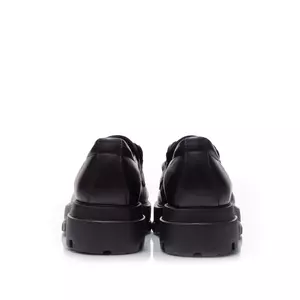 Pantofi casual damă din piele naturală,Leofex - 316-1 Negru Box