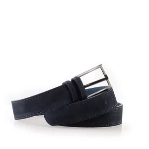 Curea din piele naturală - Blue velur