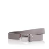Curea  unisex din piele naturală - Gri box 3,5 cm