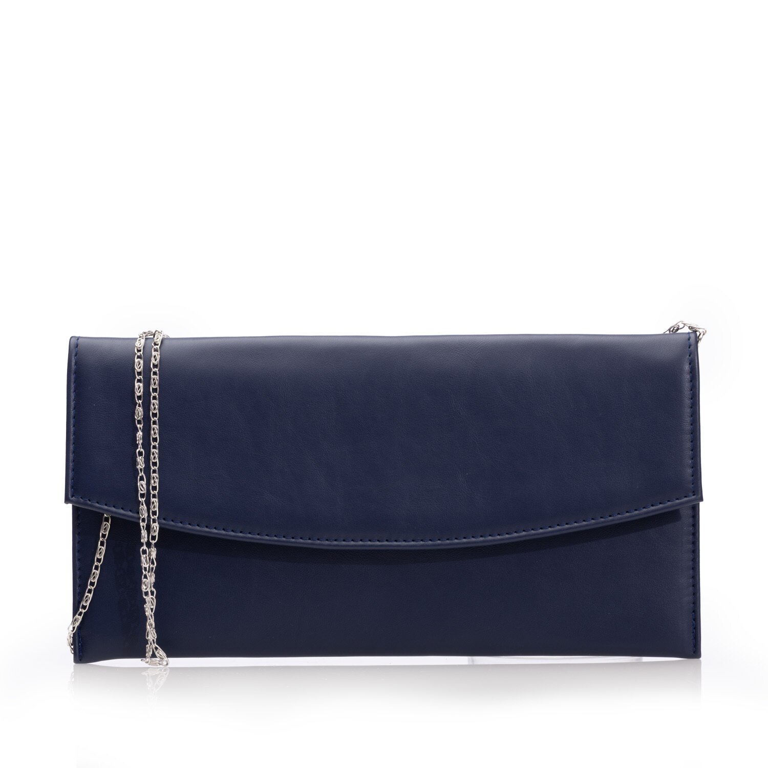 Geantă plic elegantă din piele naturală pentru damă - 4015 Bleumarin Box