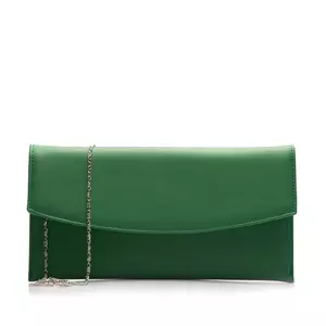Geantă plic slim damă din piele naturală - 4015 Verde  Box