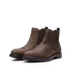 Ghete bărbați din piele naturală, Leofex - 501 Maro Nabuc