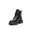 Ghete damă casual din piele naturală  - 4504 Negru Box