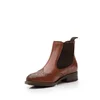 Ghete damă casual din piele naturală,Leofex -262 Cognac Box
