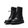 Ghete damă casual din piele naturală, Pass Colection  - 4507 Negru Box