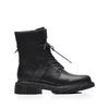 Ghete damă casual din piele naturală, Pass Colection  - 4507 Negru Box