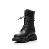 Ghete damă casual din piele naturală, Pass Colection  - 4507 Negru Box