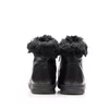 Ghete dama din piele naturala Leofex - 091-1 Negru