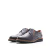 Pantofi bărbați casual din piele naturală, Leofex-  Mostră 591 Blue Cognac Box