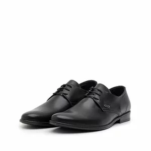 Pantofi casual barbati din piele naturala, Leofex  - 578 negru box