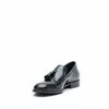 Pantofi barbati eleganti din piele naturala cu ciucuri, Leofex - 515 Negru Florantic