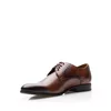 Pantofi bărbați eleganți din piele naturală, Leofex - 512 Ciocolată Box