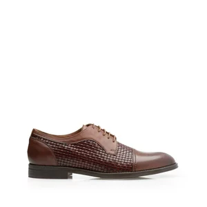 Pantofi barbati eleganti din piele naturala Leofex- 525 Cognac Box