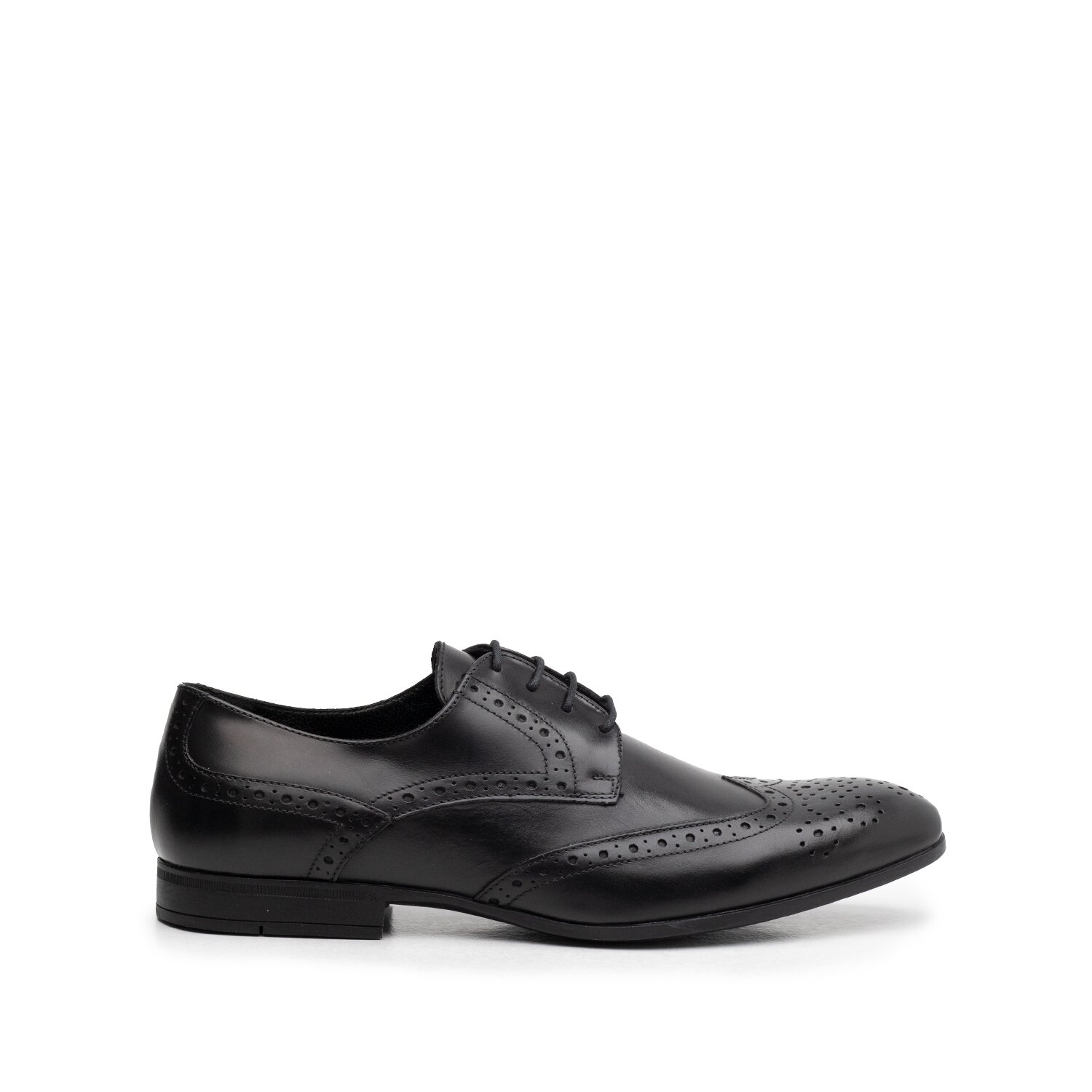 Pantofi eleganți bărbați din piele naturală, Leofex - 538-2 Negru Box
